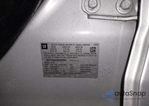 2016 GMC Terrain Sle-1 z USA, uszkodzony, nr VIN 2GKFLSEK3G6290666